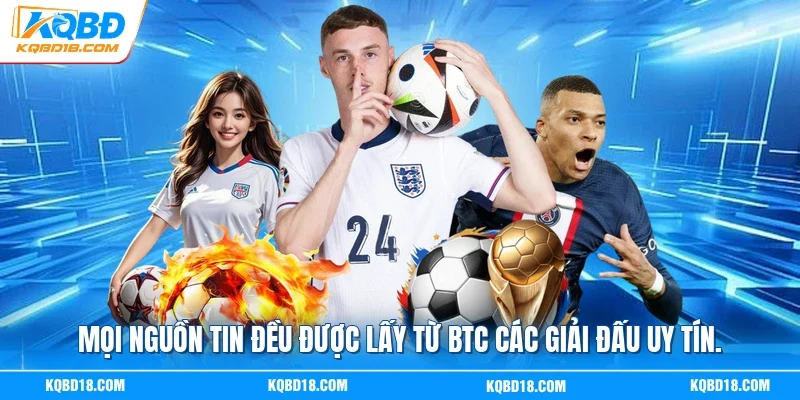 Mọi nguồn tin đều được lấy từ BTC các giải đấu uy tín.