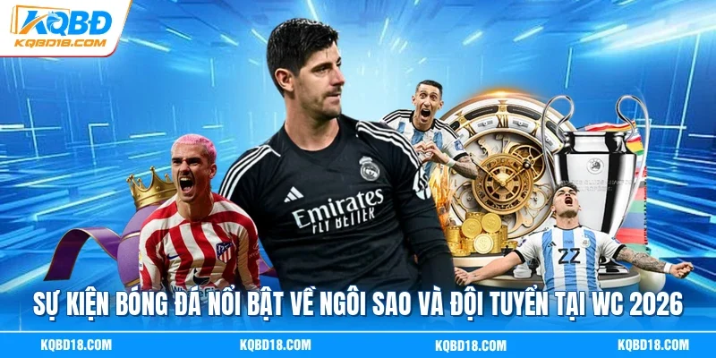 Sự kiện bóng đá nổi bật về ngôi sao và đội tuyển tại WC 2026